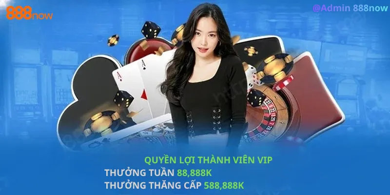 Quyền lợi vip trên trang 888now18 game